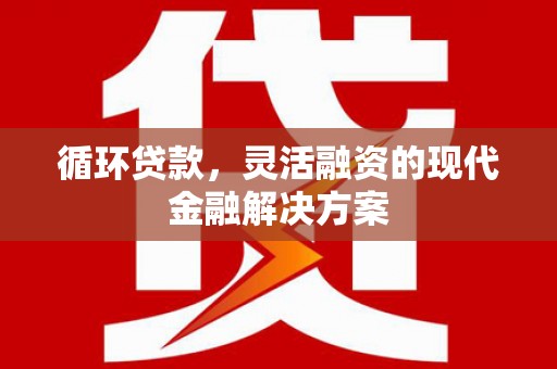 天镇循环贷款，灵活融资的现代金融解决方案
