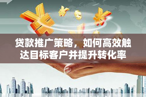 天镇贷款推广策略，如何高效触达目标客户并提升转化率