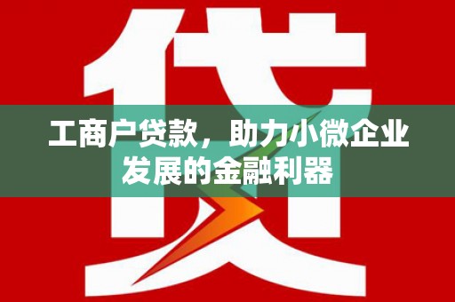 天镇工商户贷款，助力小微企业发展的金融利器