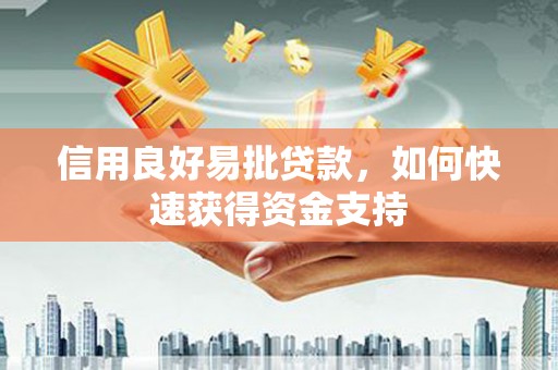 天镇信用良好易批贷款，如何快速获得资金支持
