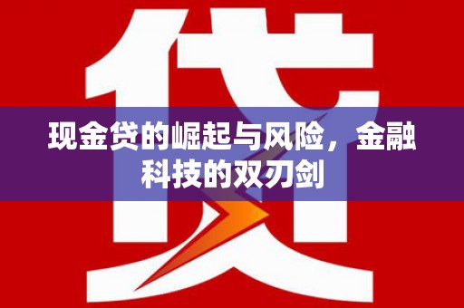 天镇现金贷的崛起与风险，金融科技的双刃剑
