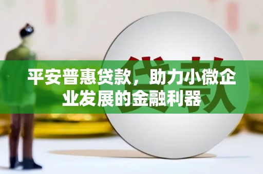 天镇平安普惠贷款，助力小微企业发展的金融利器