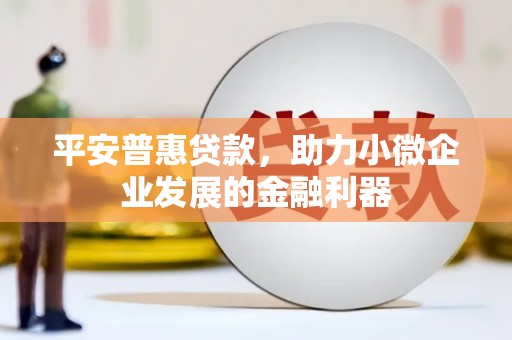 天镇平安普惠贷款，助力小微企业发展的金融利器