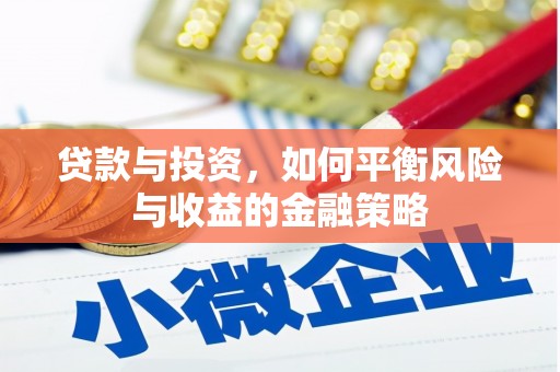 天镇贷款与投资，如何平衡风险与收益的金融策略